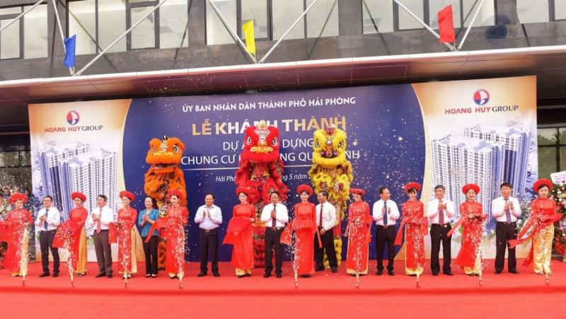 Mặt bằng điển hình chung cư Hoàng Huy Đồng Quốc Bình tại Hải Phòng, mô tả bố cục căn hộ và tiện ích nội khu